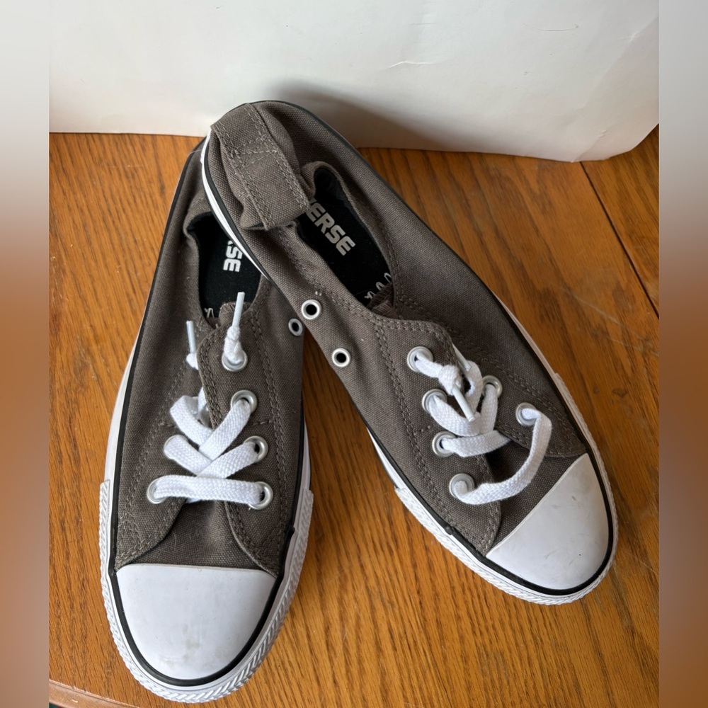 Converse Slip-on Canvas Sneakers - Gray